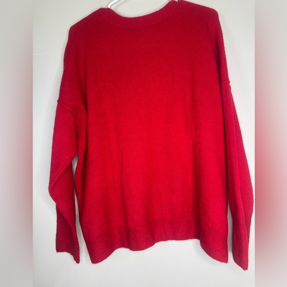 Nwt Vince Camuto Red Heart Pattern Sweater - Picture 4 of 4